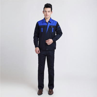 重慶2015年男士藍黑工作服定